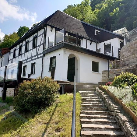 Saechsische-Schweiz-Ferienhaus-Wohnung-2-Mit-Hervorragendem-Panoramablick-Ueber-Das-Elbtal Königstein an der Elbe Zewnętrze zdjęcie